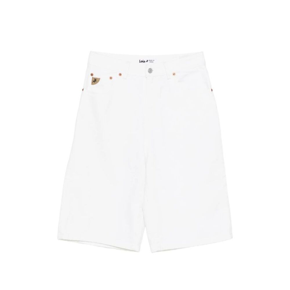 Lois Jeans White Shorts - Knee-Length Shorts Women